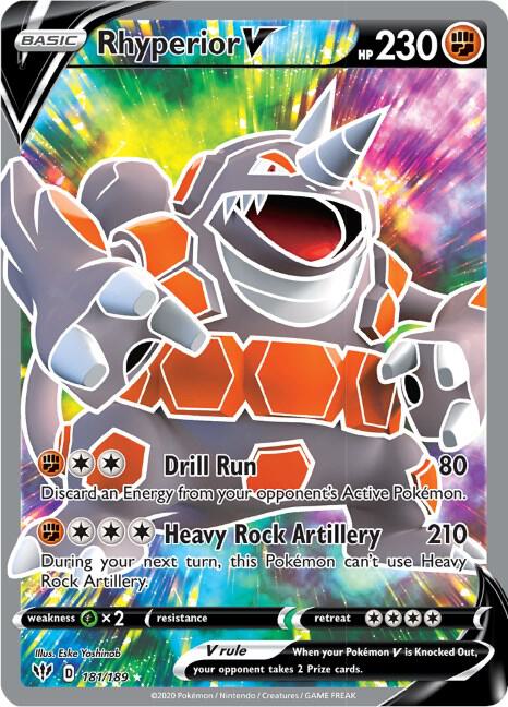 Rhyperior V (Full Art) — Darkness Ablaze