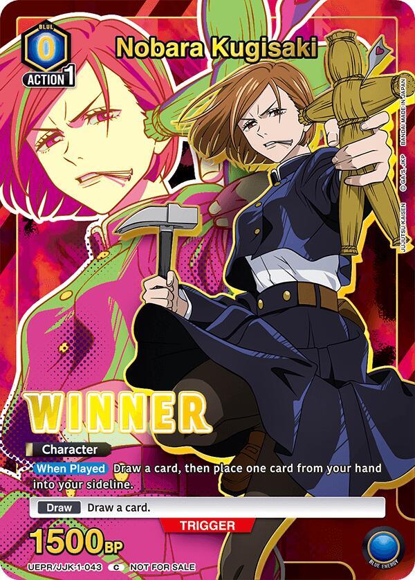 Nobara Kugisaki (043) (Winner) — Union Arena Promotion Cards