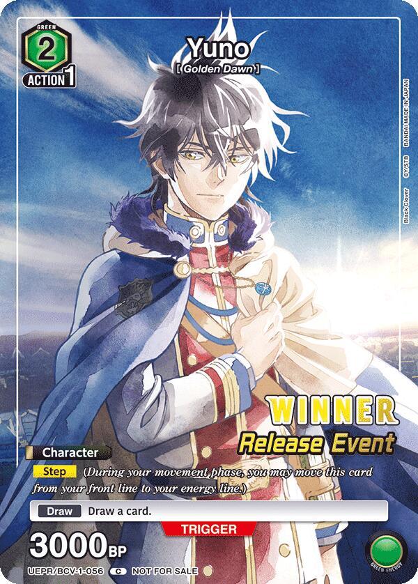 Yuno (Release Event Winner) — UE08BT: Black Clover Release Event Cards