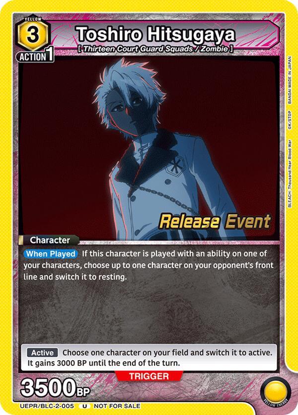 Toshiro Hitsugaya (005) — UEX01BT: BLEACH: Thousand-Year Blood War Vol.2 Release Event Cards