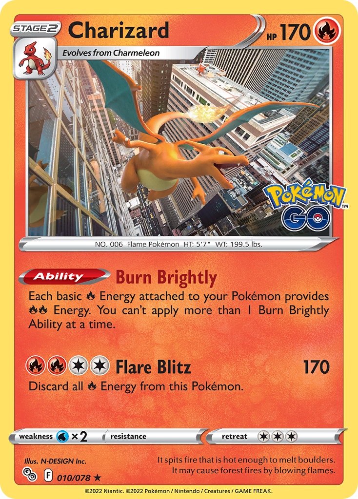 Charizard · Pokemon Go · 010/078