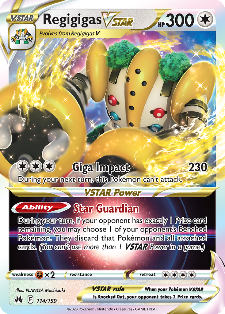 Regigigas VSTAR · Crown Zenith · 114/159