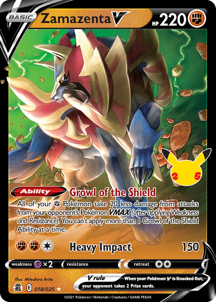 Zamazenta V · Celebrations · 018/025