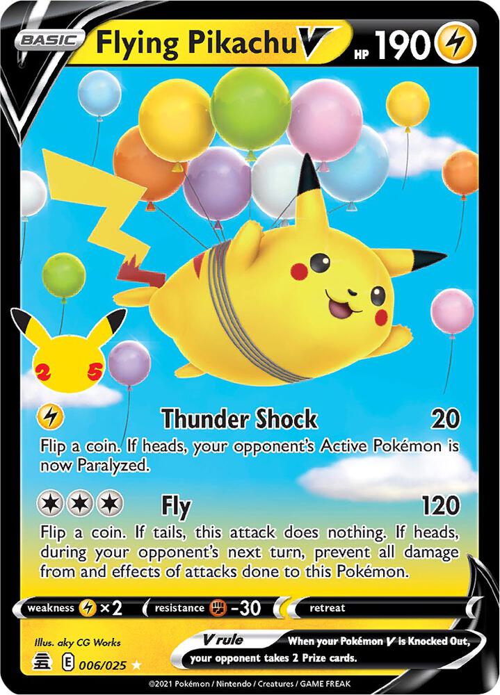 Flying Pikachu V — Celebrations