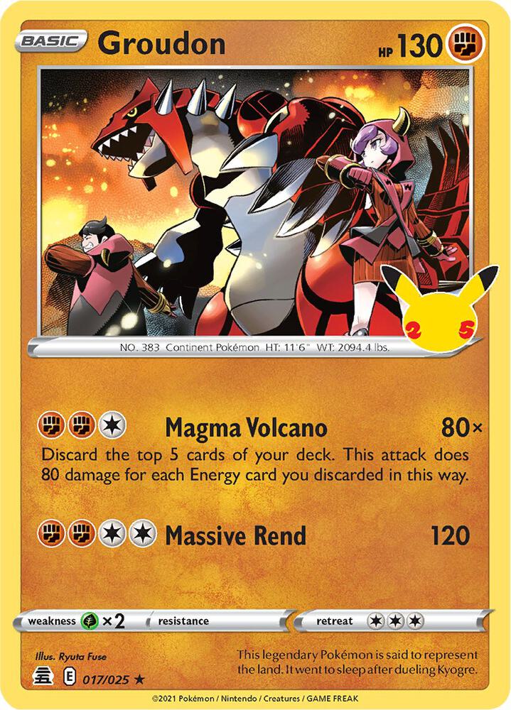Groudon — Celebrations