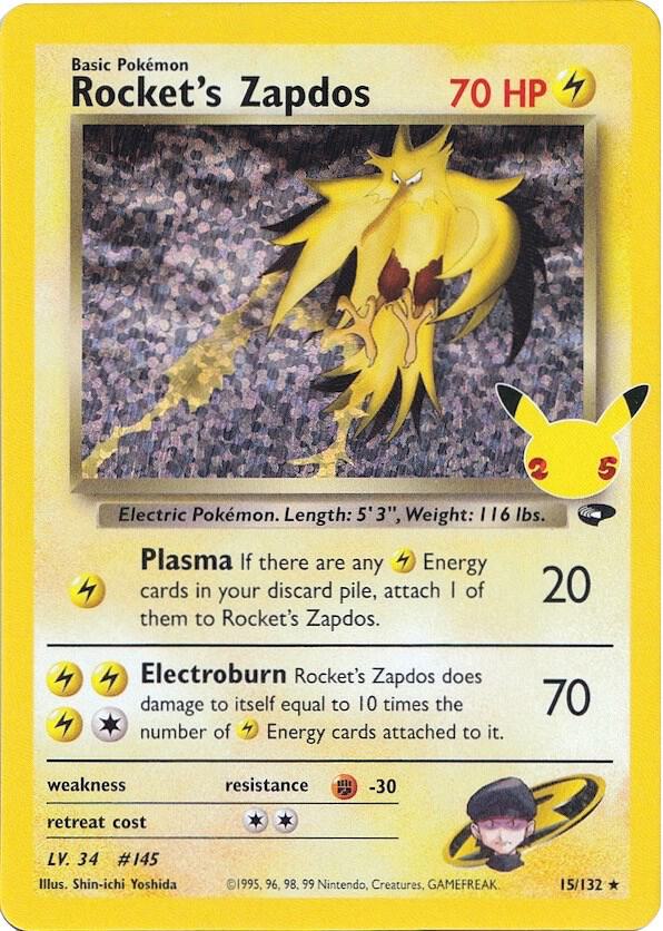 Rocket's Zapdos — Celebrations: Classic Collection