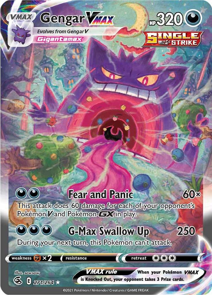 Gengar VMAX (Alternate Art Secret) — Fusion Strike