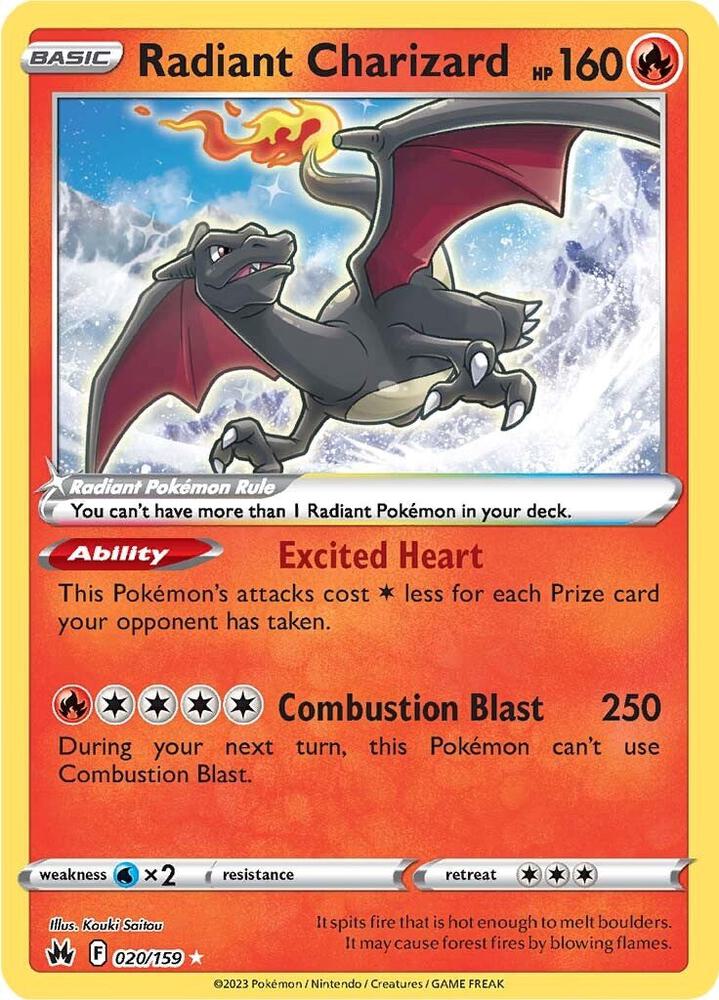 Radiant Charizard — Crown Zenith