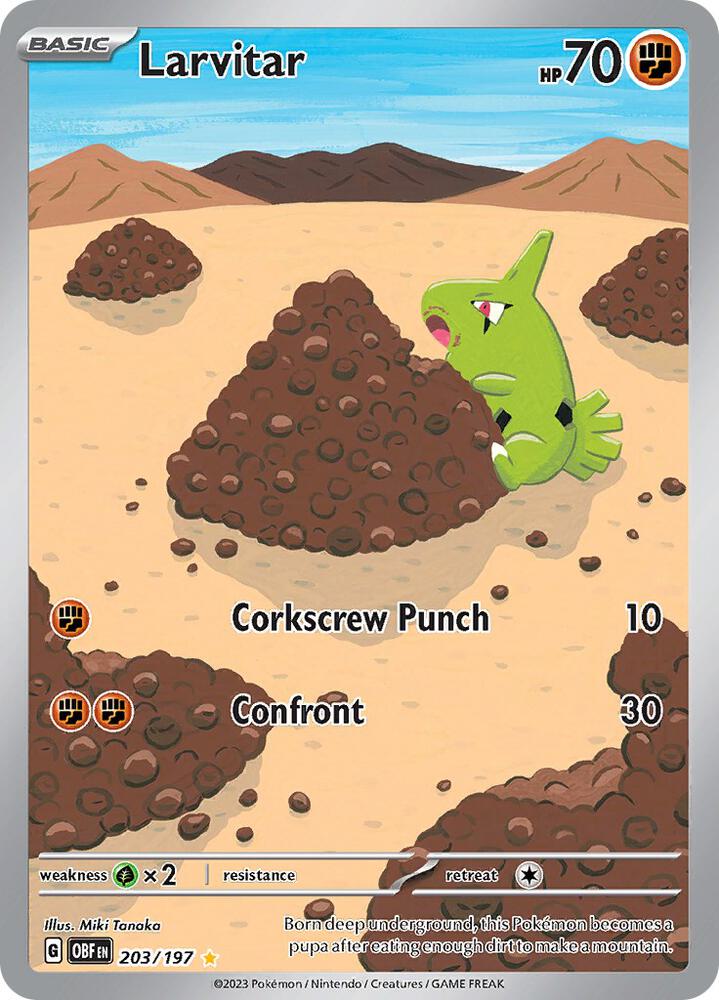 Larvitar — Obsidian Flames