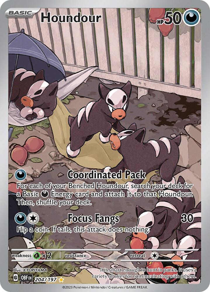 Houndour — Obsidian Flames