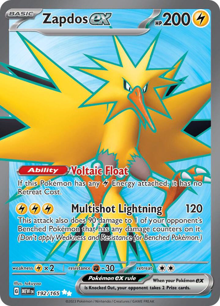 Zapdos ex — SV: 151