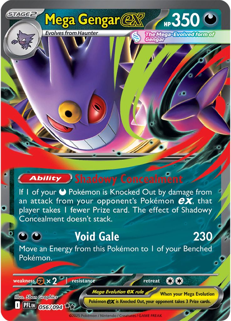 Mega Gengar ex · Phantasmal Flames · 056/094
