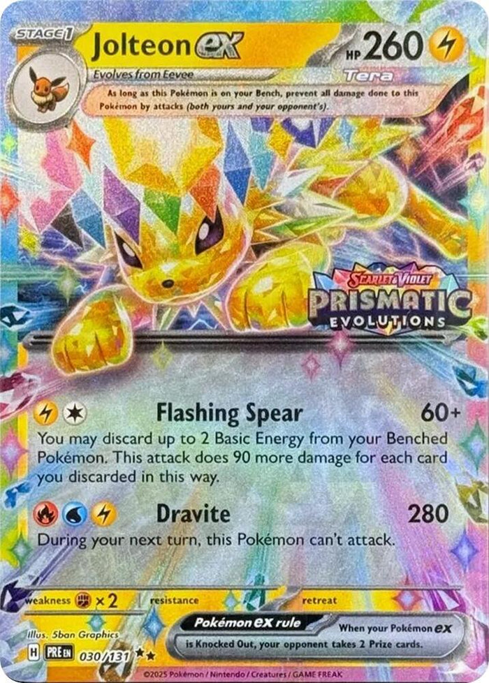 Jolteon ex (Prismatic Evolutions Stamp)