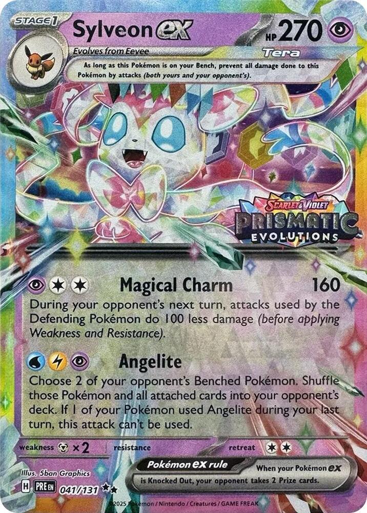 Sylveon ex (Prismatic Evolutions Stamp) — Miscellaneous Cards & Products