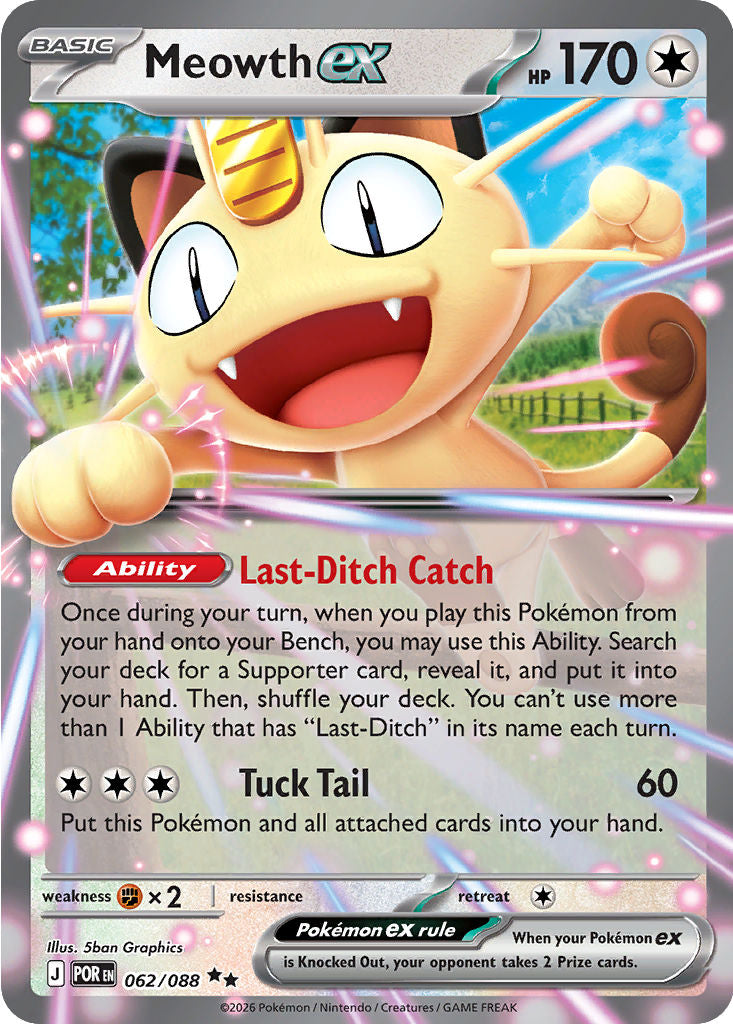 Meowth ex · Perfect Order · 062/088