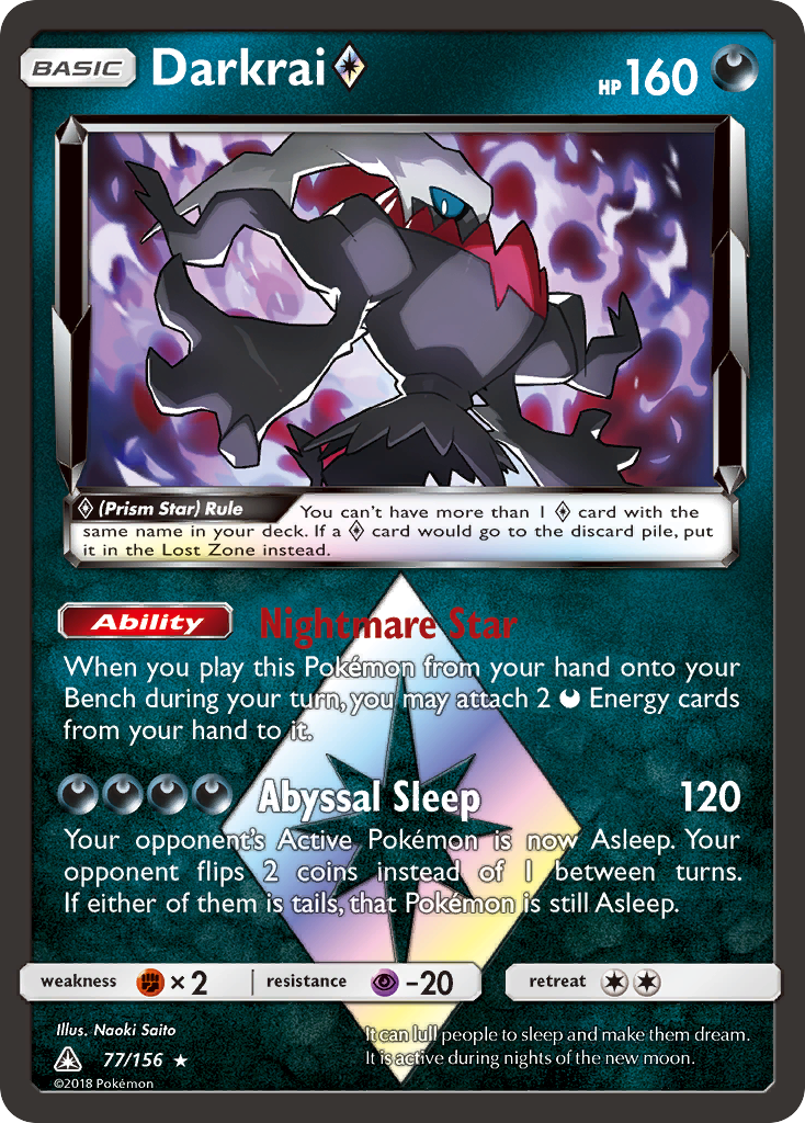 Darkrai Prism Star · Ultra Prism · 77/156