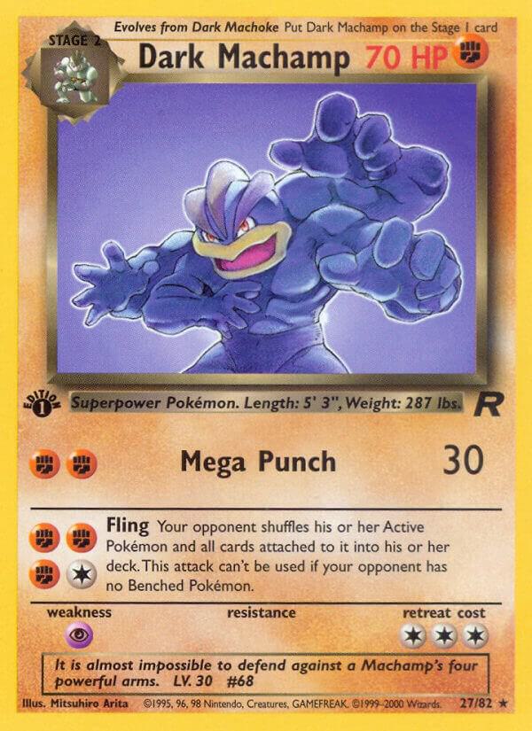 Dark Machamp (27) — Team Rocket