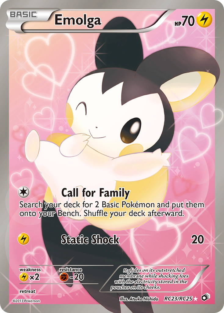 Emolga (Full Art) · Legendary Treasures: Radiant Collections · RC23